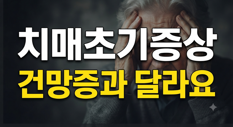 건망증과 치매의 차이점은? 치매 초기증상 3가지와 실생활 예방 수칙