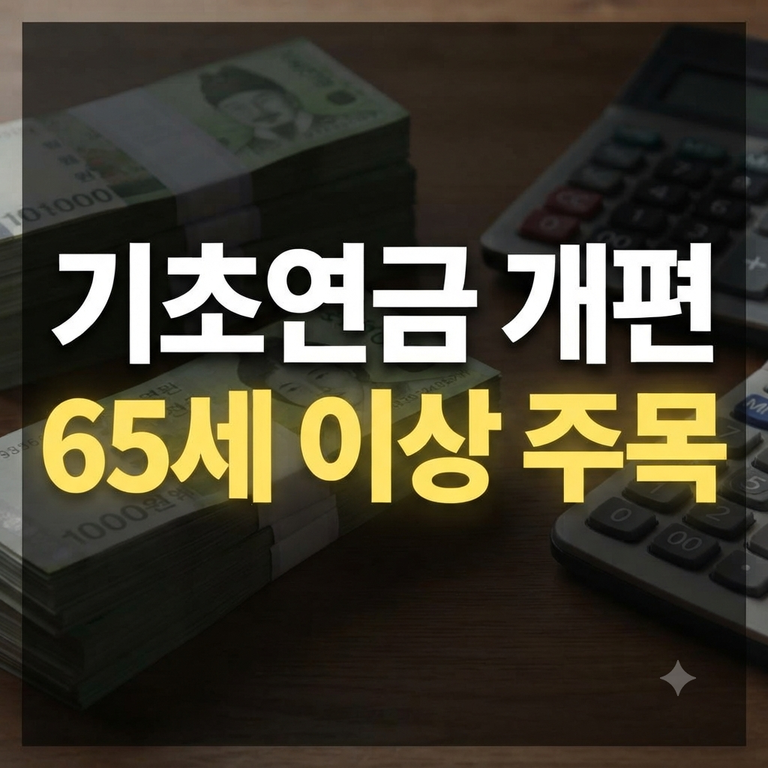 노인 소득 하위 70% 유지할까? 최근 발의된 기초연금 개편 방향 분석